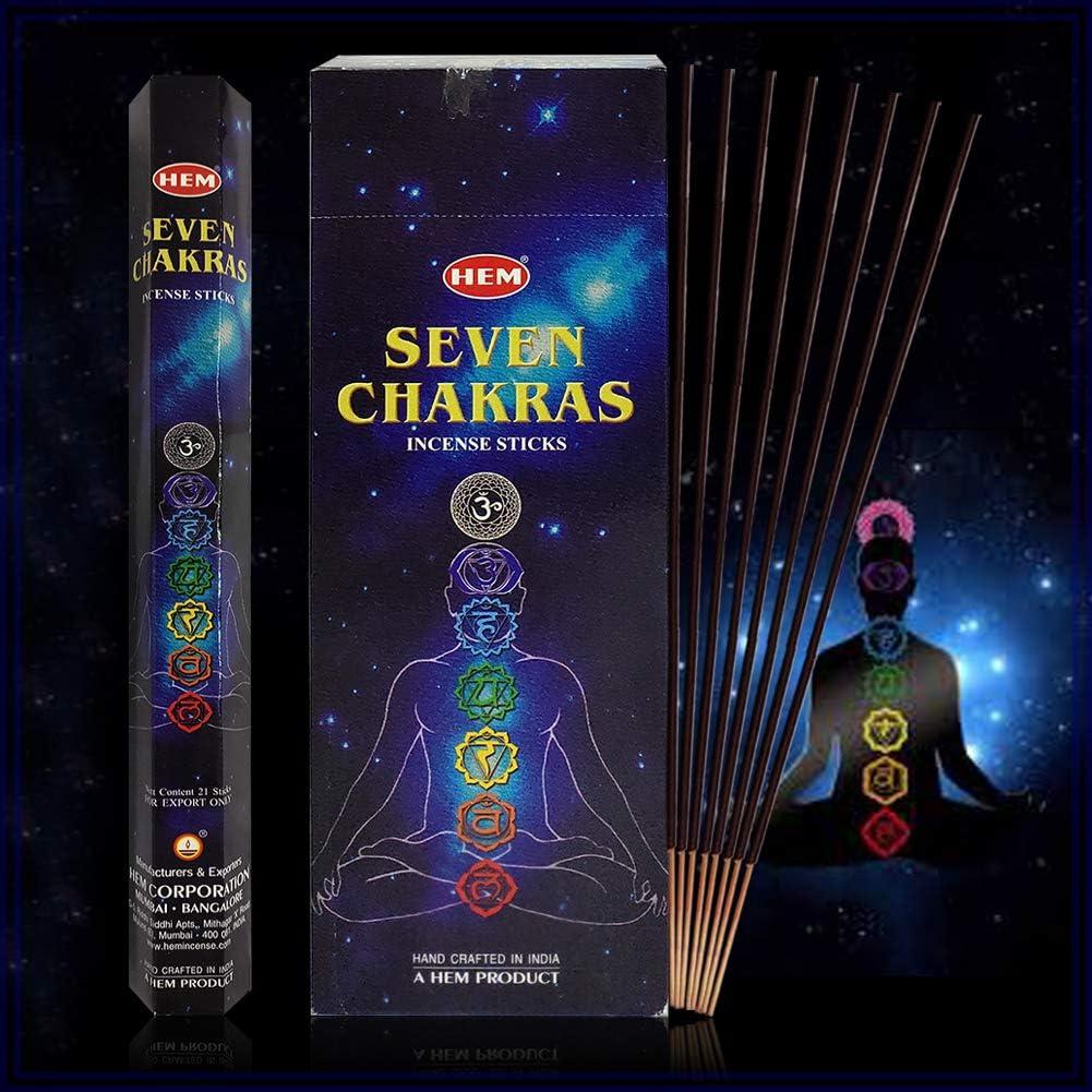 Paquete de 120 Varitas de Incienso 7 Chakras TRUMIRI