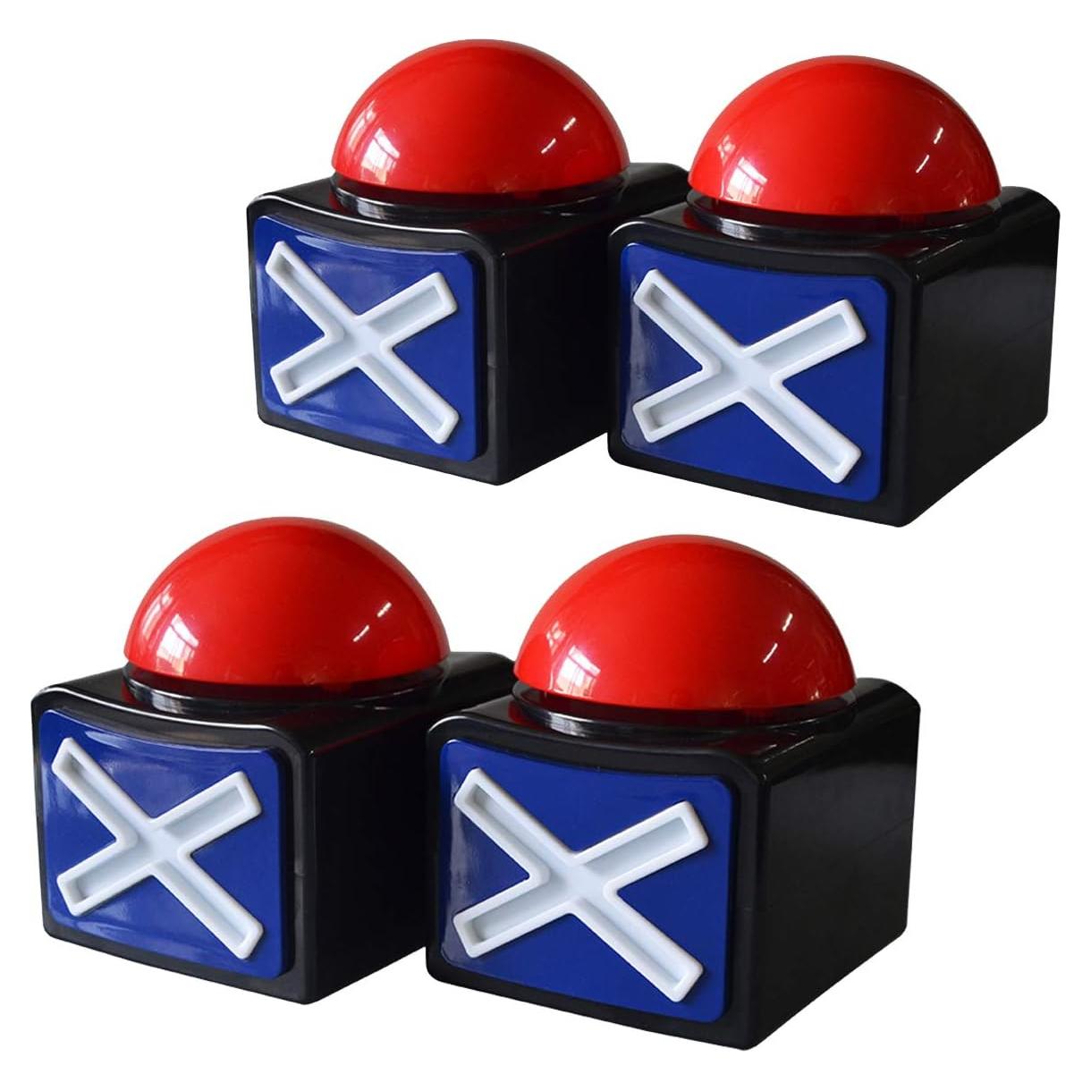 Pack de 4 Buzzers de Juego con Luz y Sonido - DOXISHRUKY