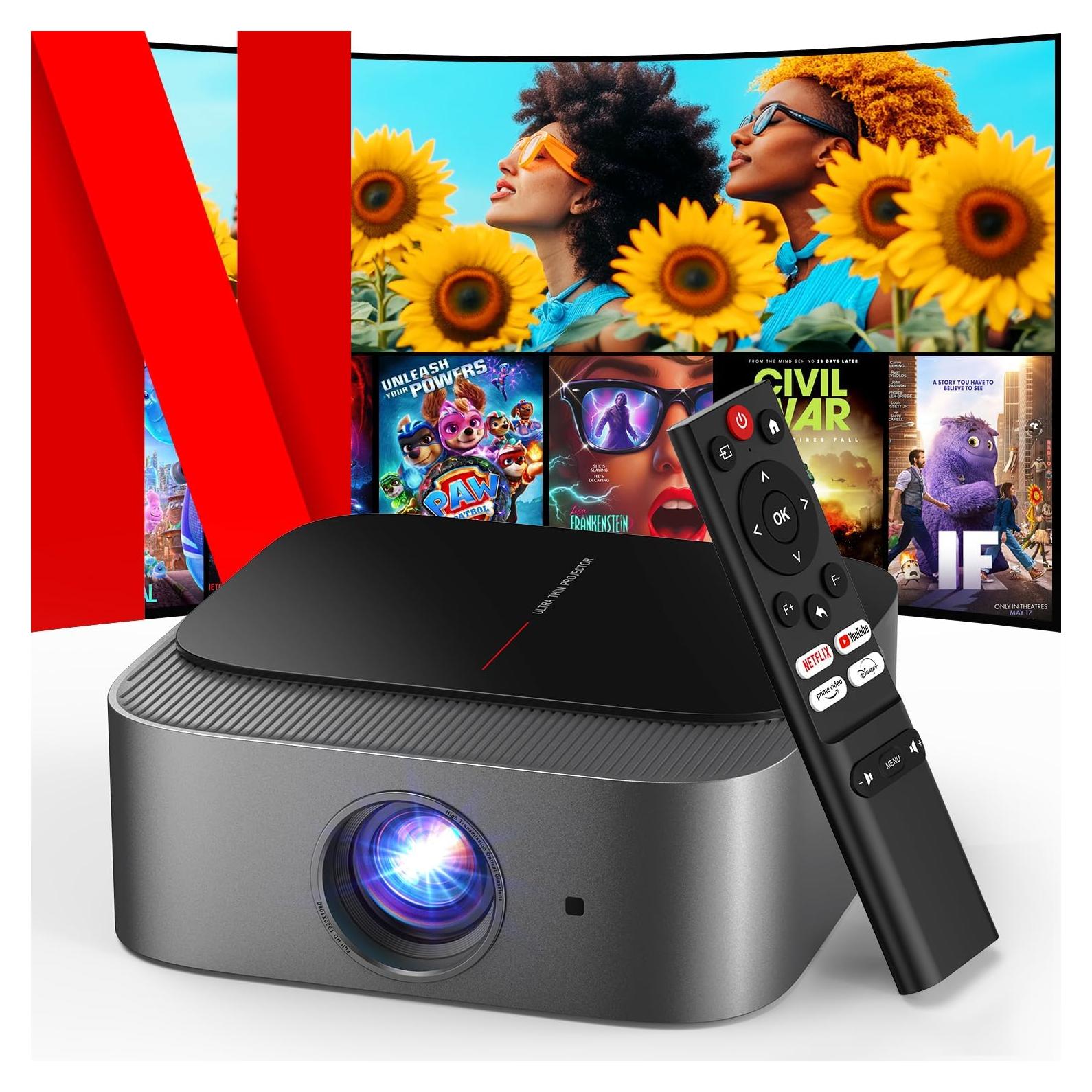 Proyector Inteligente DBPOWER E2 4K con WiFi y Bluetooth