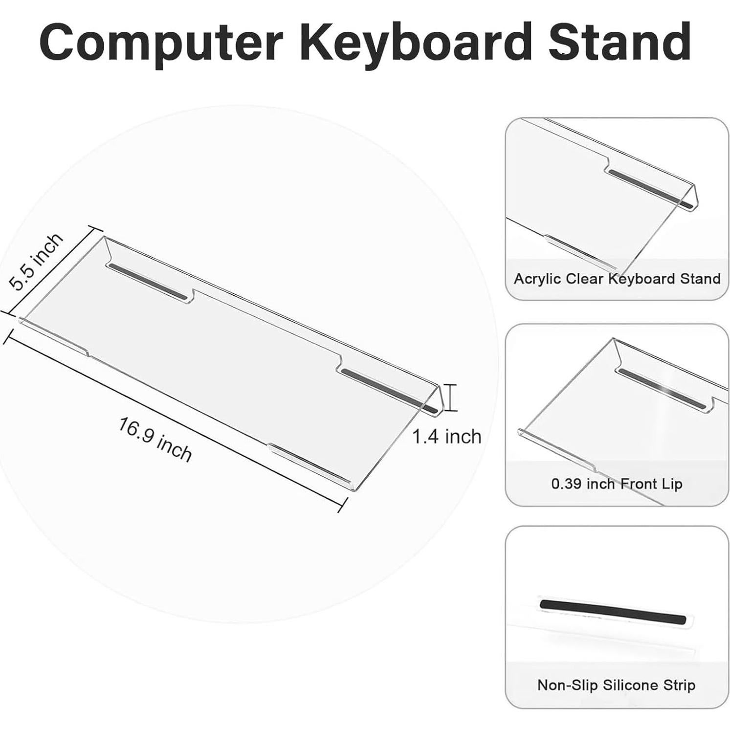 Soporte Ergonómico para Teclado y Reposamuñecas Mosiso Negro