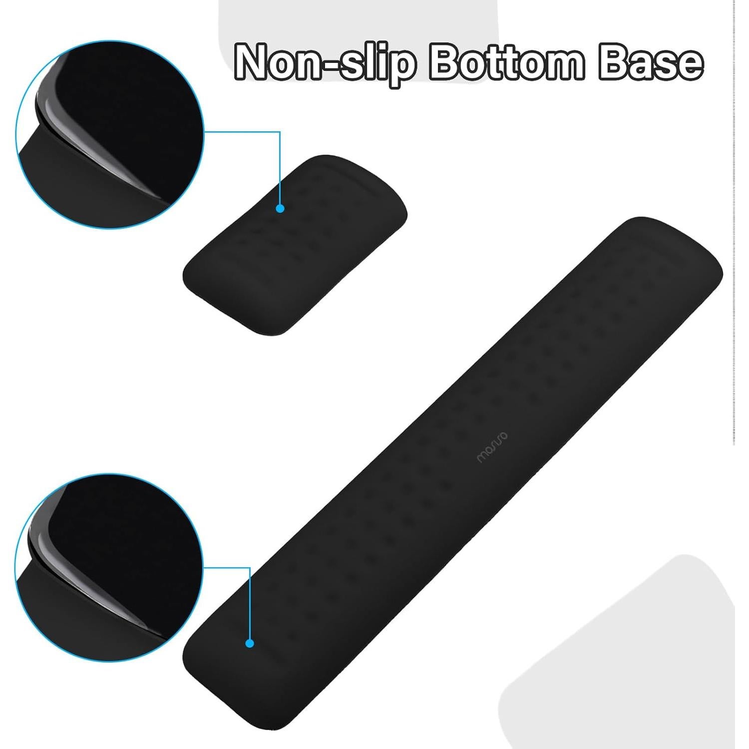 Soporte Ergonómico para Teclado y Reposamuñecas Mosiso Negro
