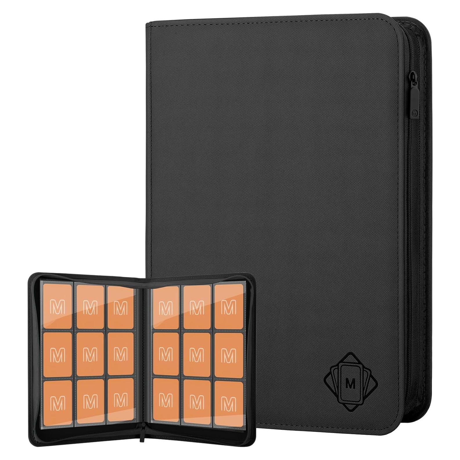 Carpeta de Tarjetas de Comercio MOSLA 540 Tarjetas PU Negra