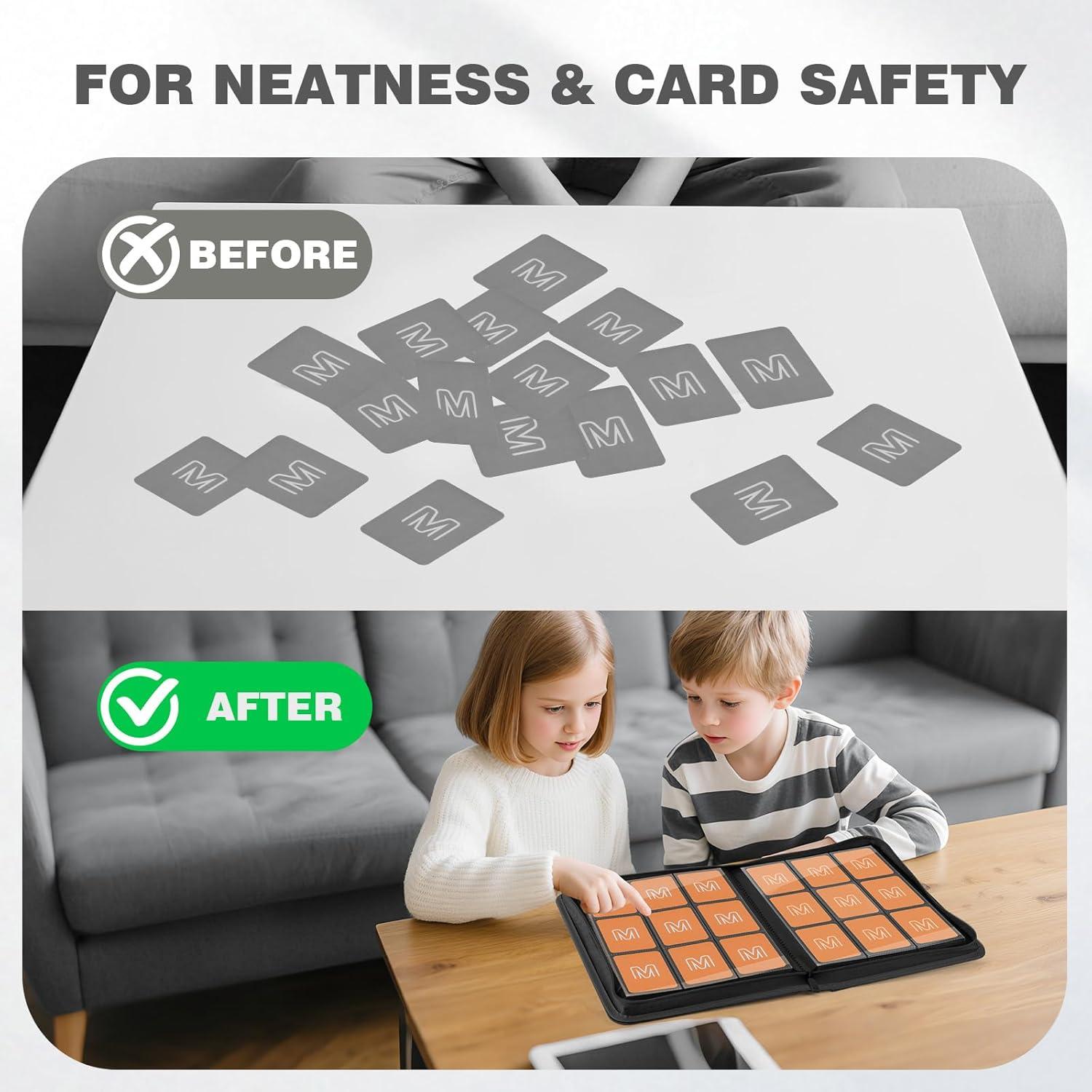 Carpeta de Tarjetas de Comercio MOSLA 540 Tarjetas PU Negra