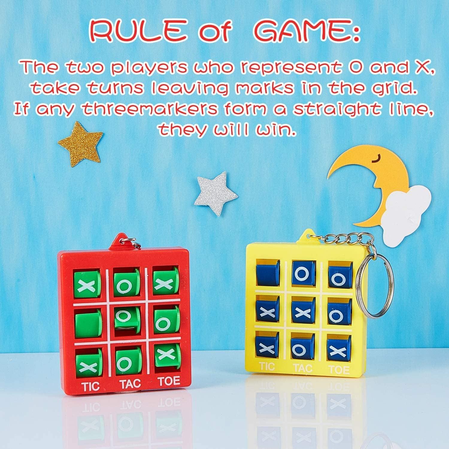 Llavero Juguete Hicarer 16 Pcs Tres en Raya Colores Vivos