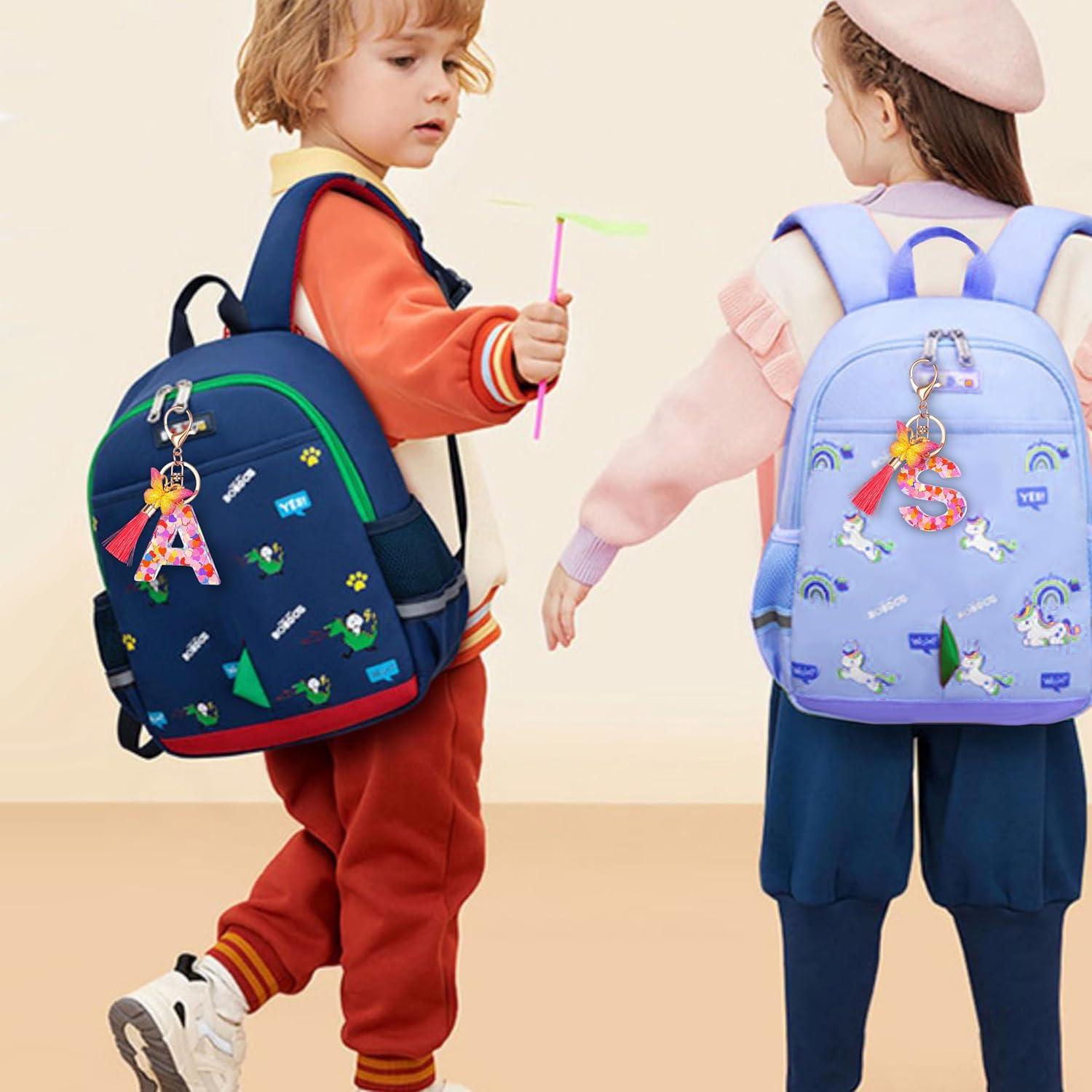 Llavero Personalizado Rosa Colorido con Borla Mariposa