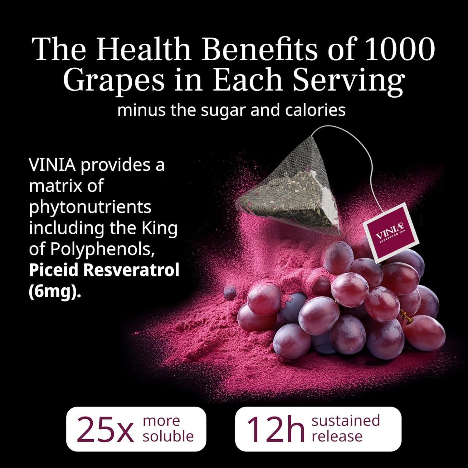 Té de Hierbas Orgánico VINIA Hibisco y Arándano 30 Sobres