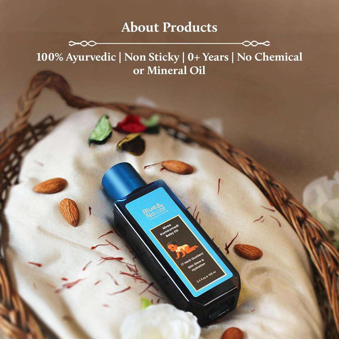 Aceite para Bebés Blue Nectar Kumkumadi 100 ml Hidratante Natural