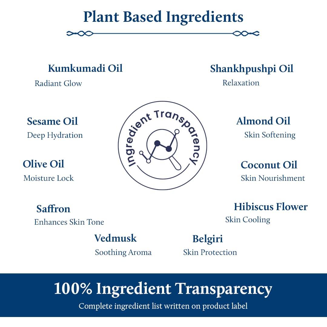 Aceite para Bebés Blue Nectar Kumkumadi 100 ml Hidratante Natural