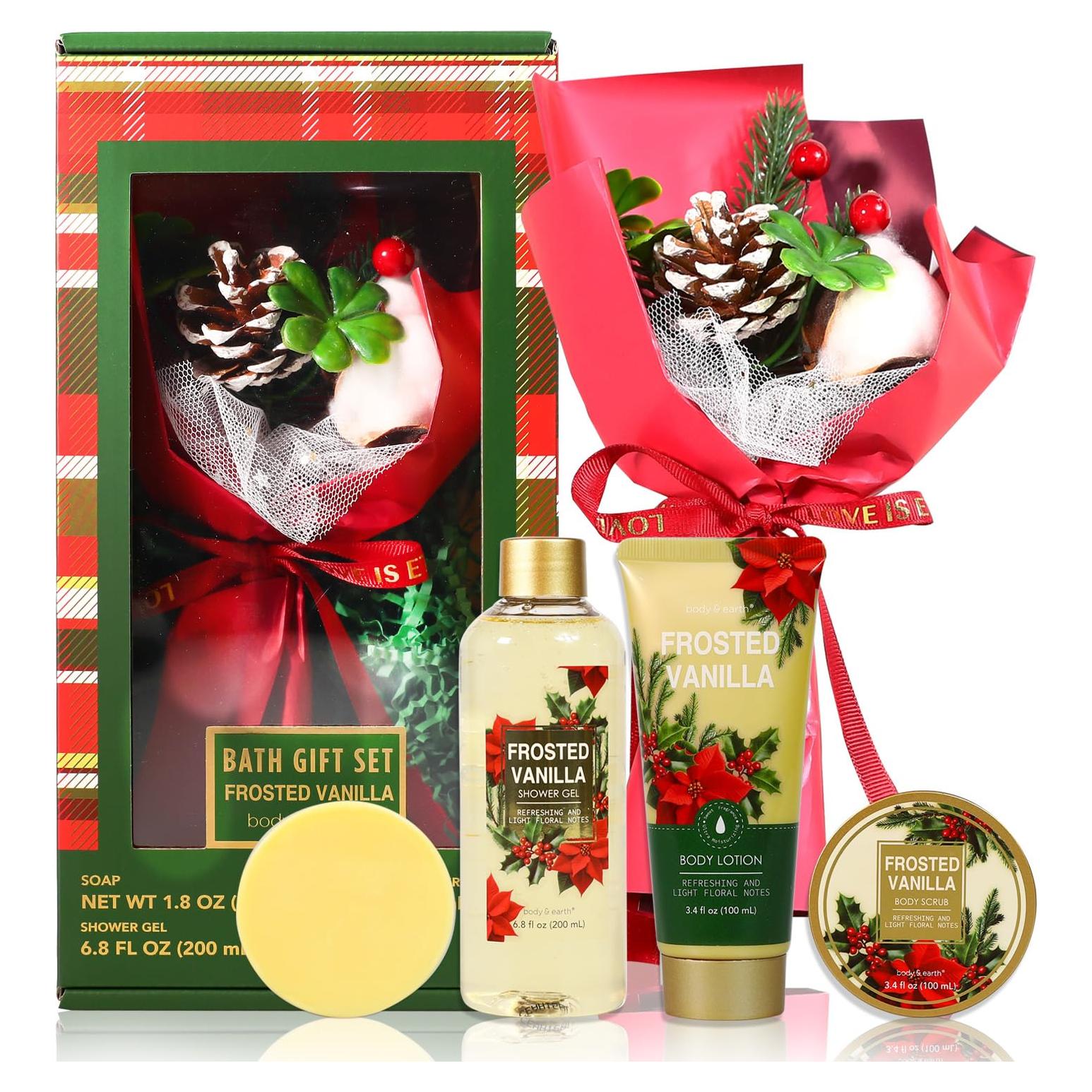 Cesta de Spa BODY & EARTH para Mujeres - 5 Piezas Vainilla