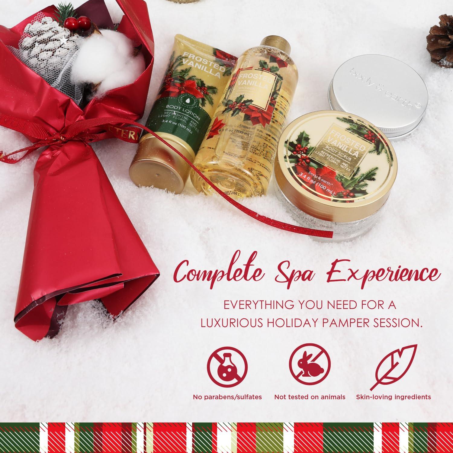 Cesta de Spa BODY & EARTH para Mujeres - 5 Piezas Vainilla