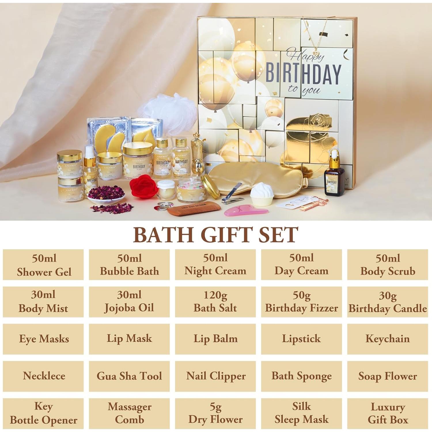 Conjunto de Regalos de Spa de Cumpleaños LILY ROY 24 Piezas