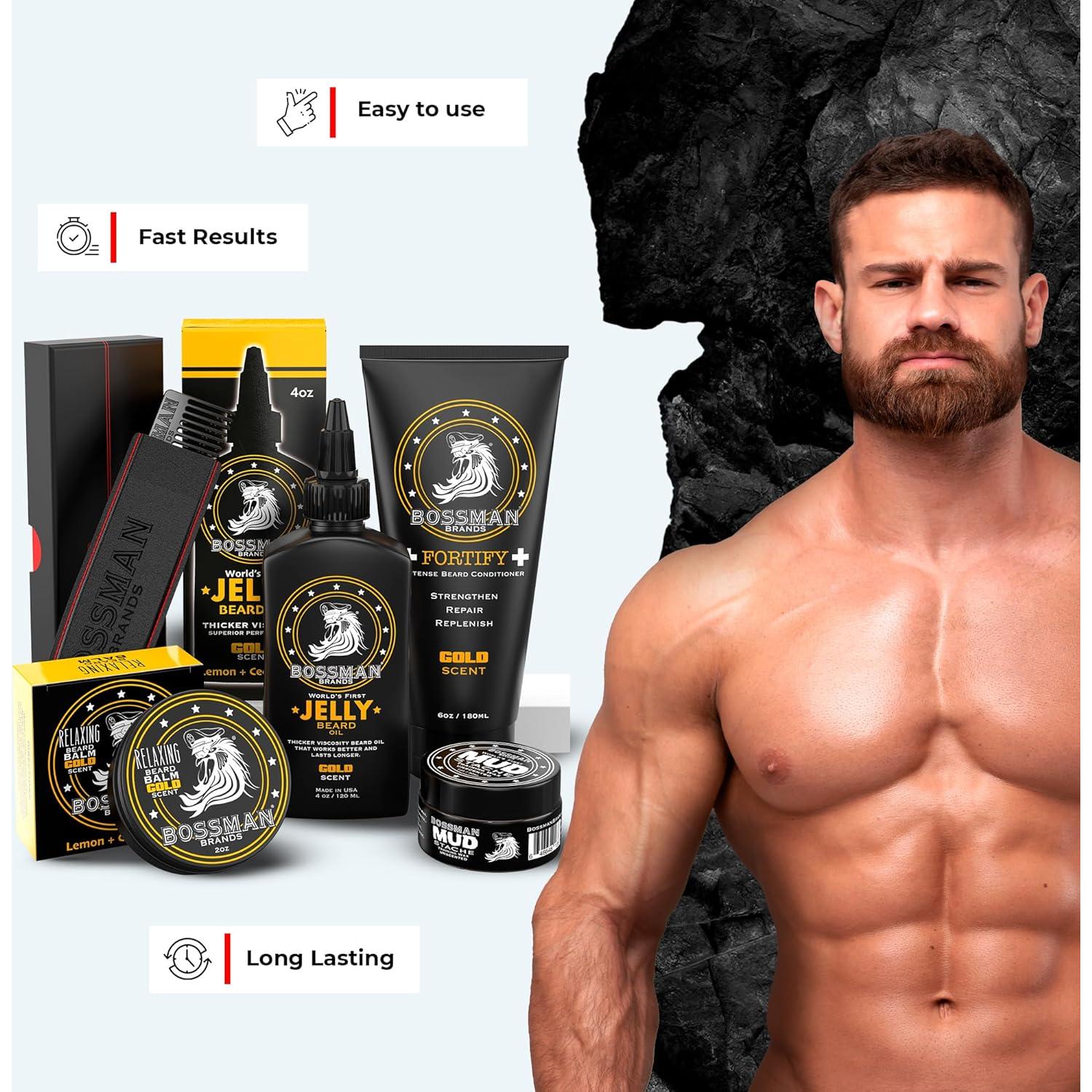 Kit Completo de Cuidado de Barba Bossman - 5 Piezas