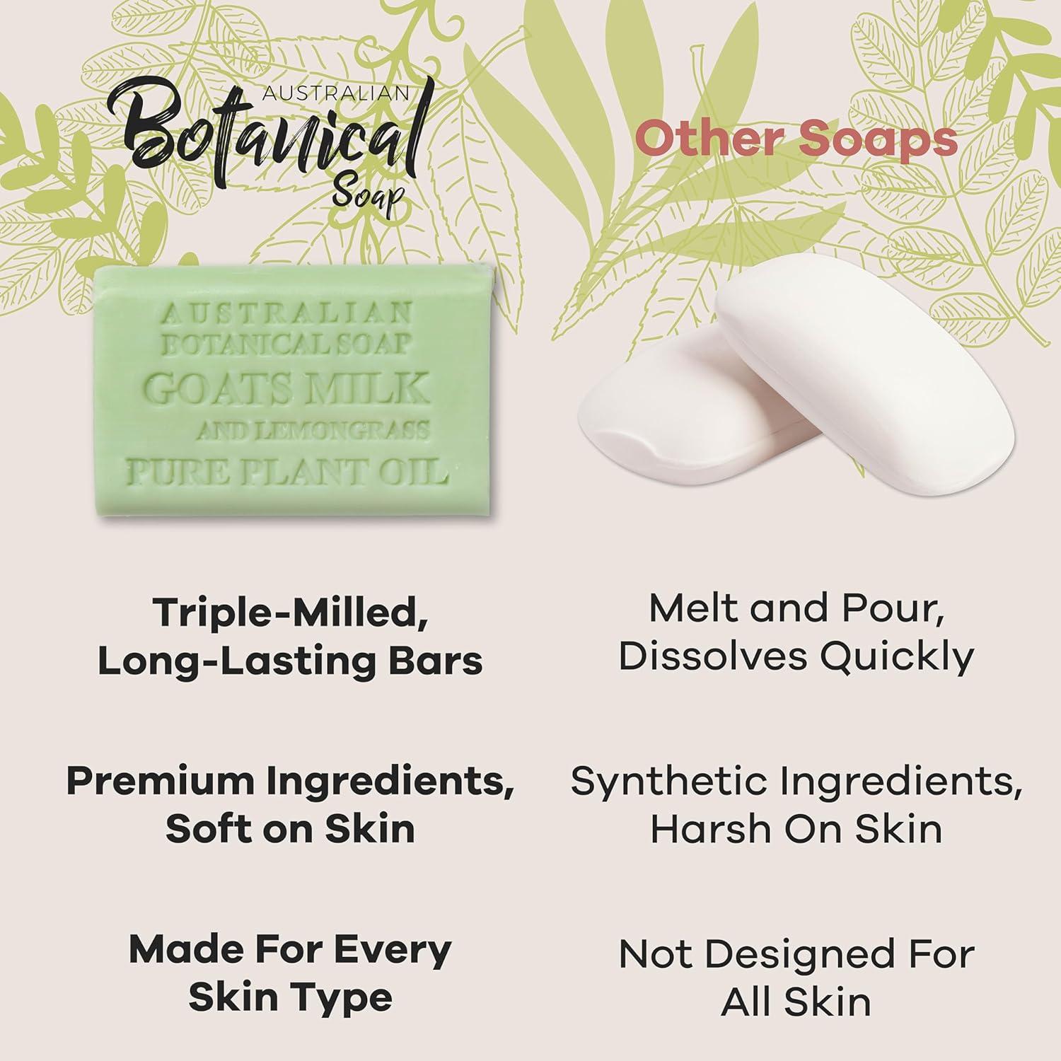 Jabones de Leche de Cabra Botánicos Australianos - 192 g x 8