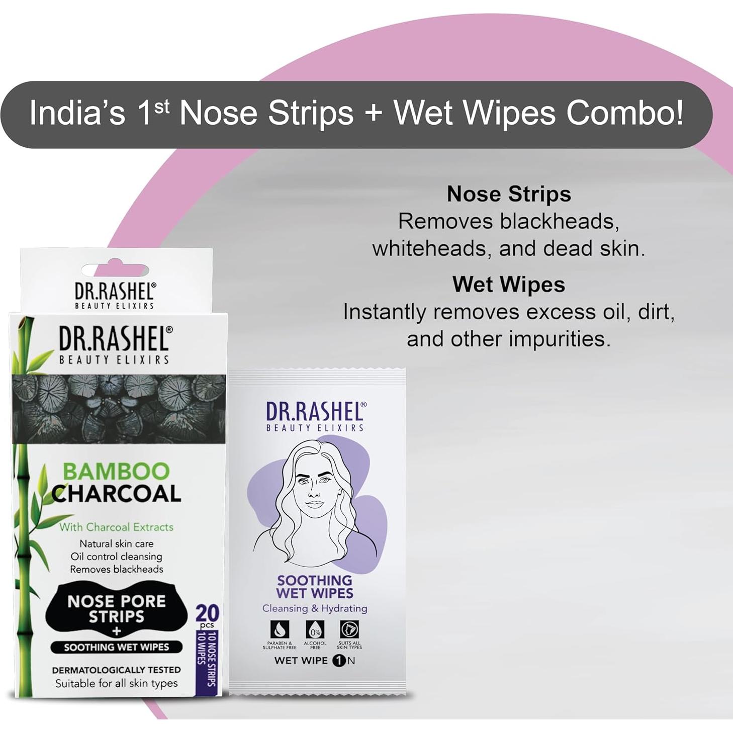 Tiras de Pore de Carbón DR.Rashel para Nariz - 20 PCS