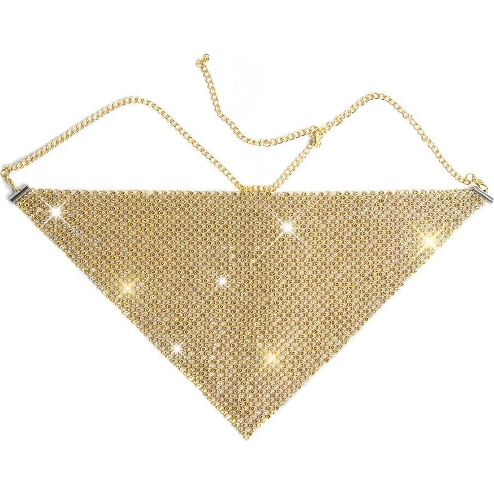 Máscara Facial Brillante Yovic con Rhinestones Ajustable