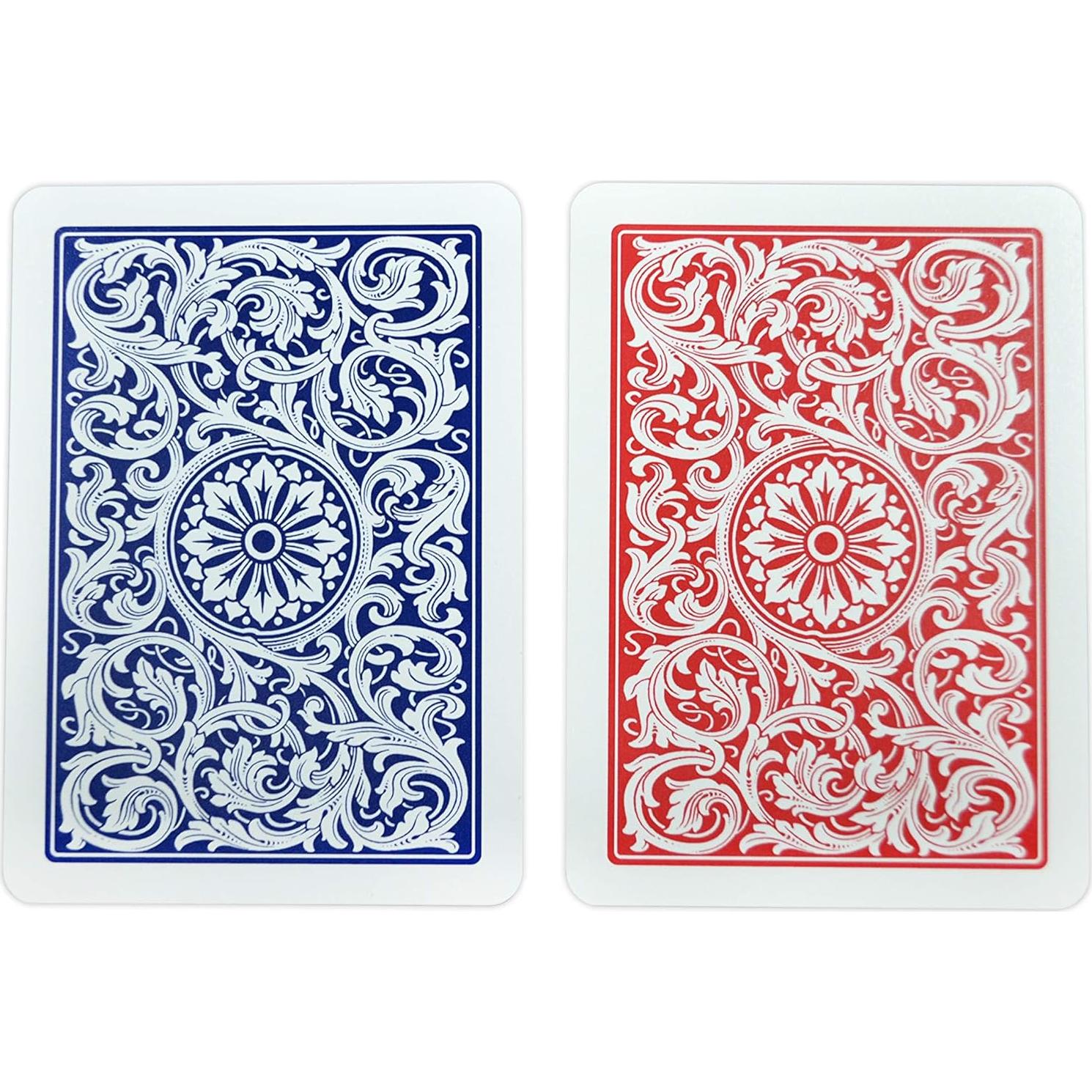 Cartas de Juego Copag 1546 100% Plástico Póker Jumbo Rojo/Azul