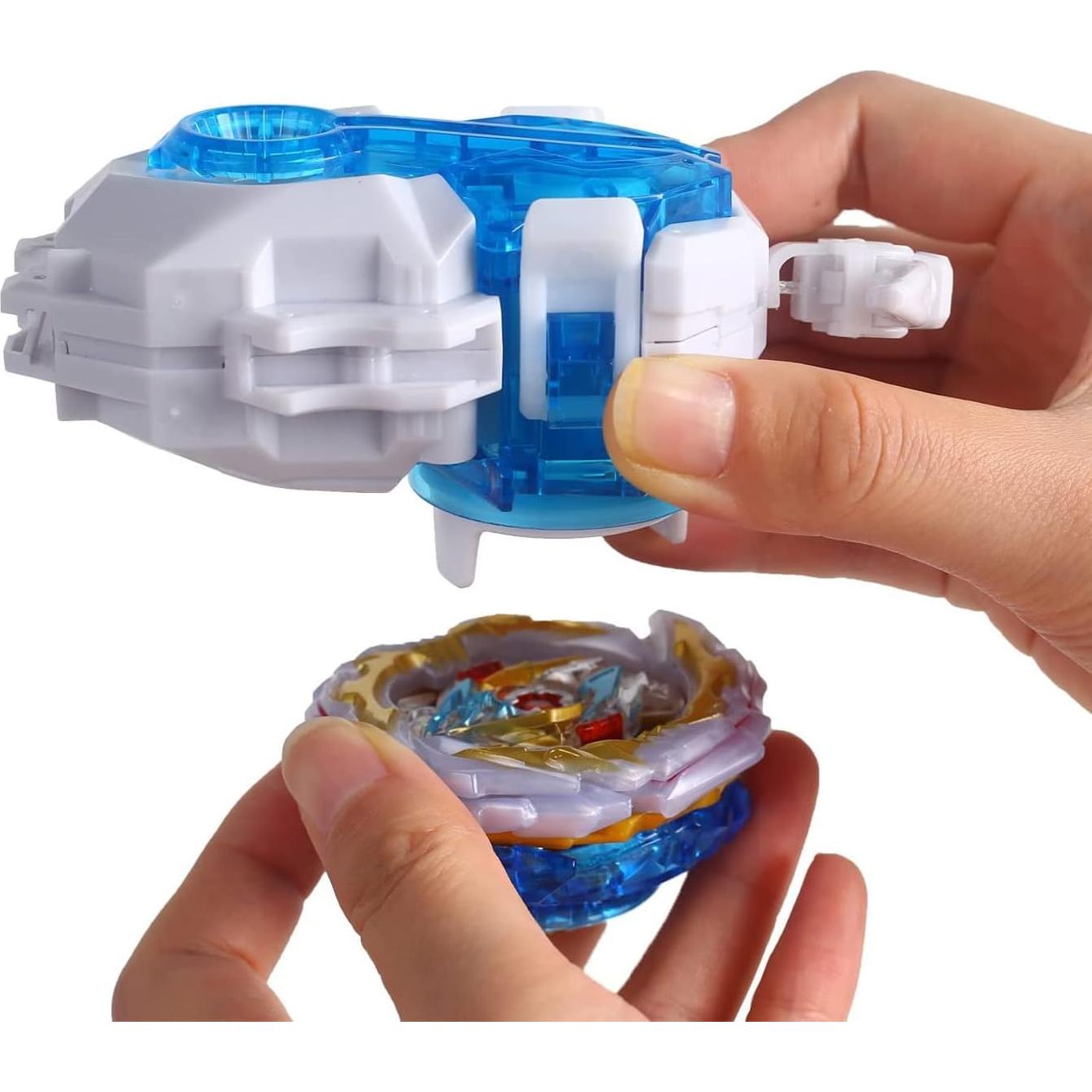 Lanzador Bidireccional Battling Tops B-184 Azul - Compatible Bey Burst