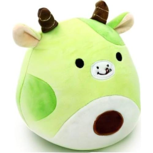 Almohada de Peluche Vaca Aguacate Gudisi 20 cm Verde