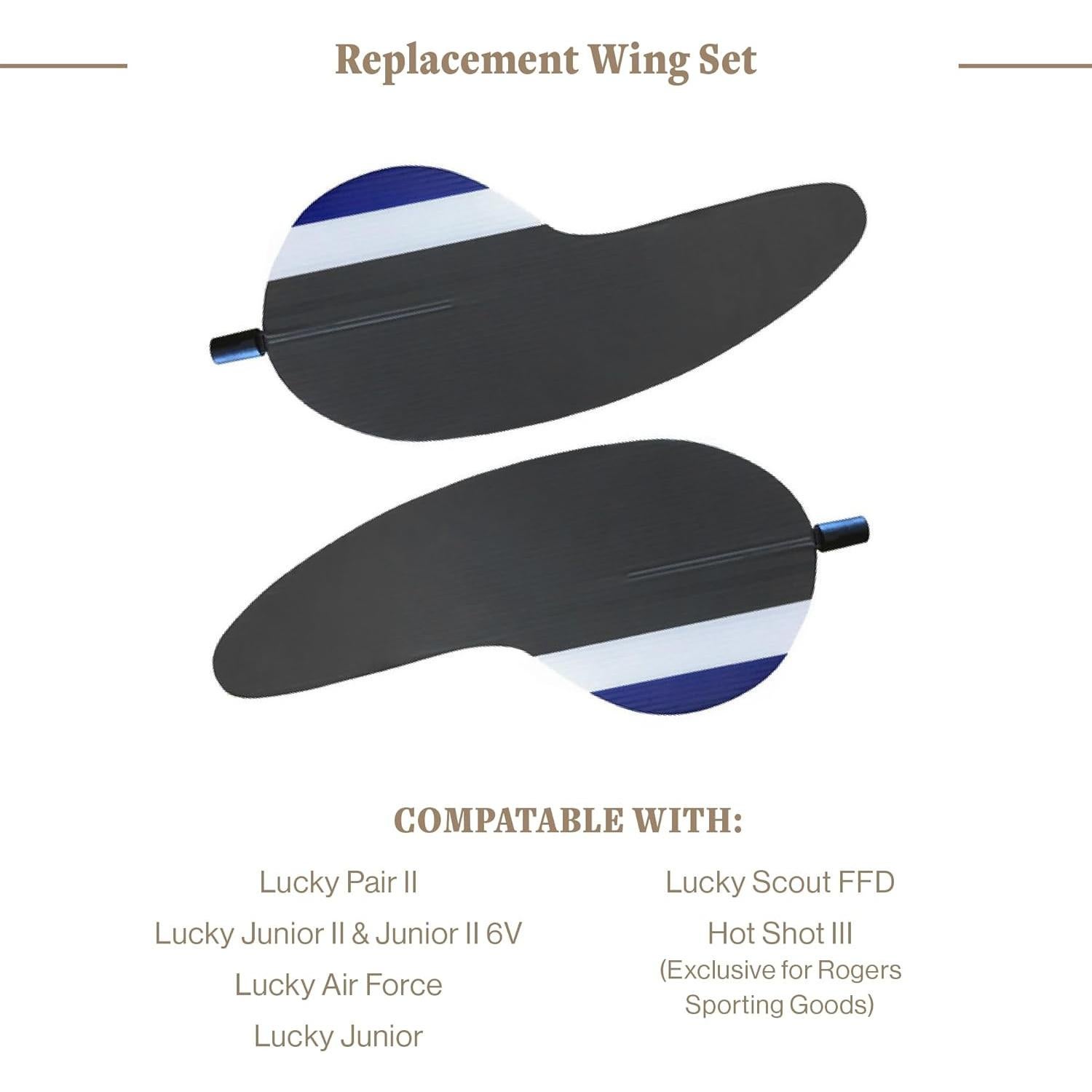 Juego de Alas de Reemplazo Lucky Duck para Decoys - 2 Piezas