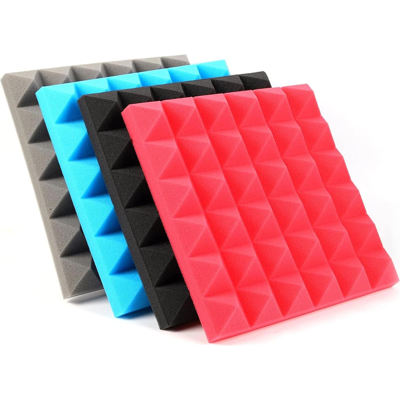 Paneles Acústicos Musfunny 12 Piezas 30.48x30.48 cm Negro