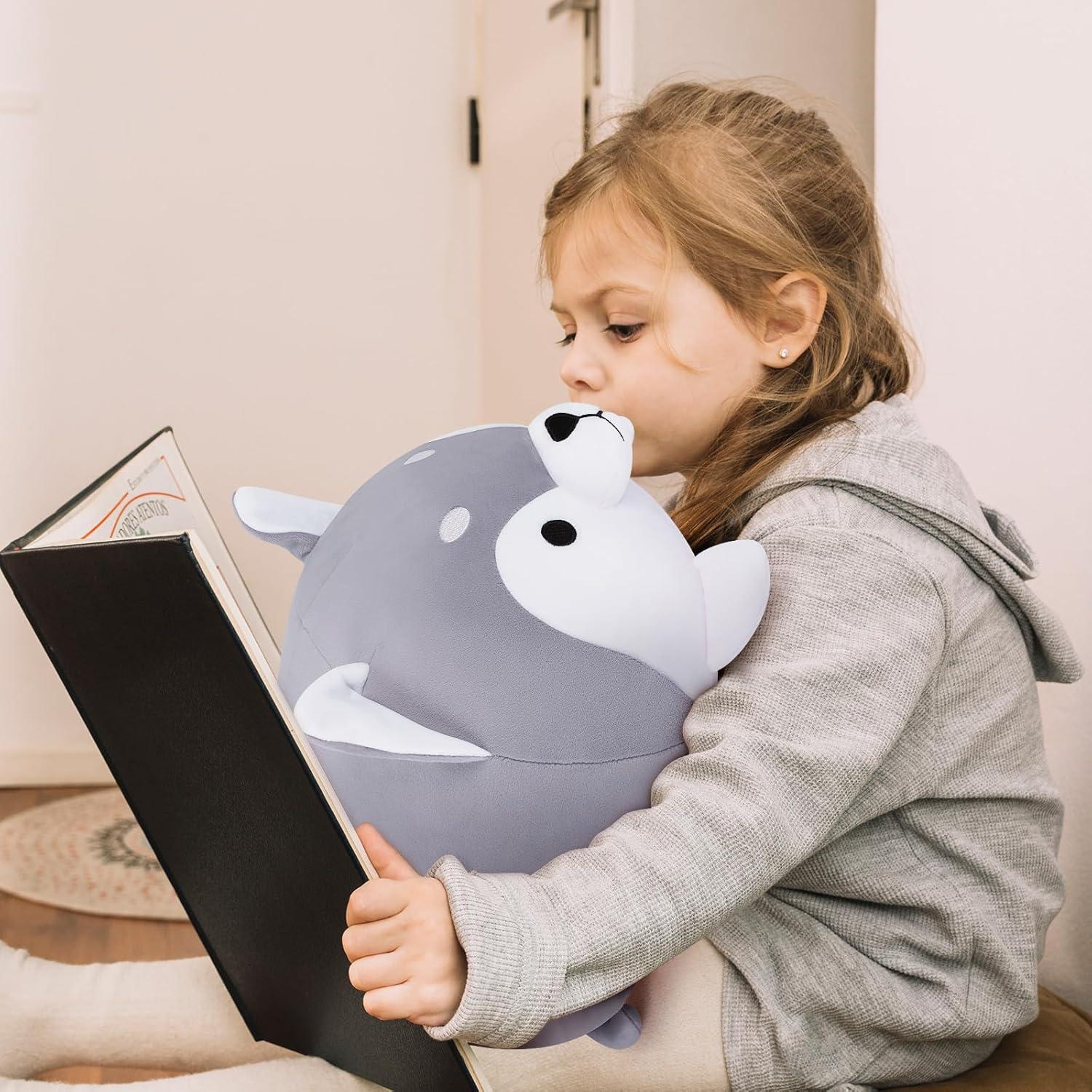 Peluche Husky Achwishap 34.8 cm Suave y Kawaii