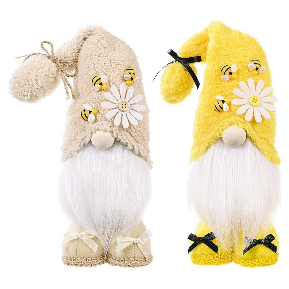 Gnomos de Abeja Amarillos 25.4 cm - Decoración de Verano
