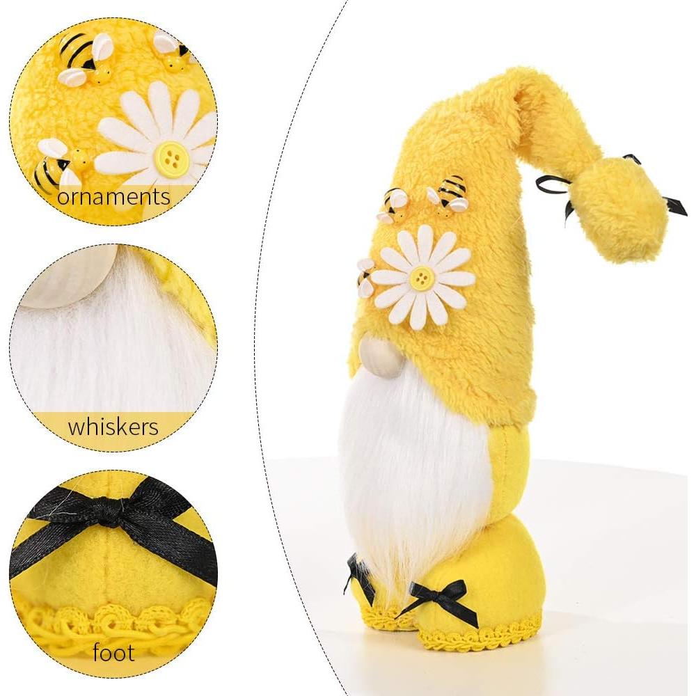 Gnomos de Abeja Amarillos 25.4 cm - Decoración de Verano