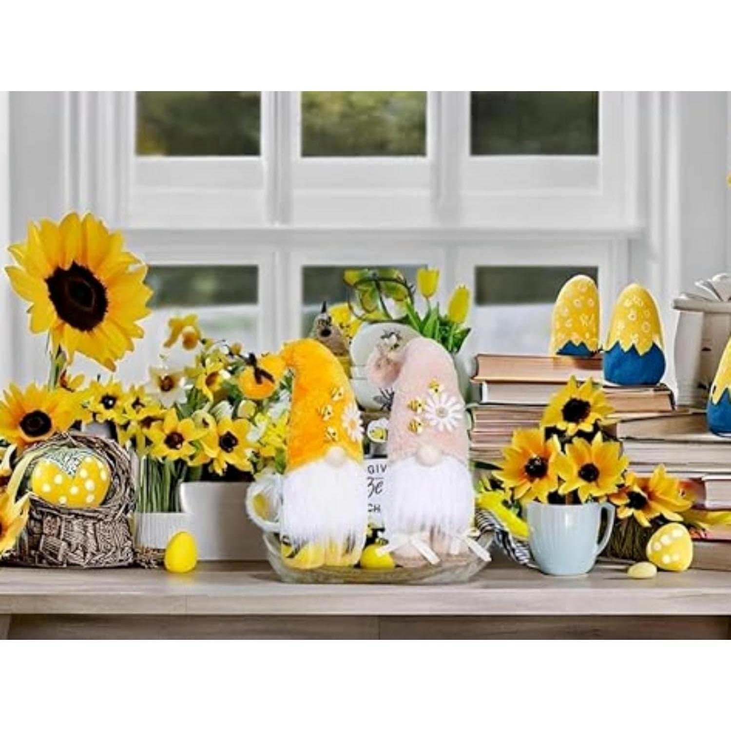 Gnomos de Abeja Amarillos 25.4 cm - Decoración de Verano