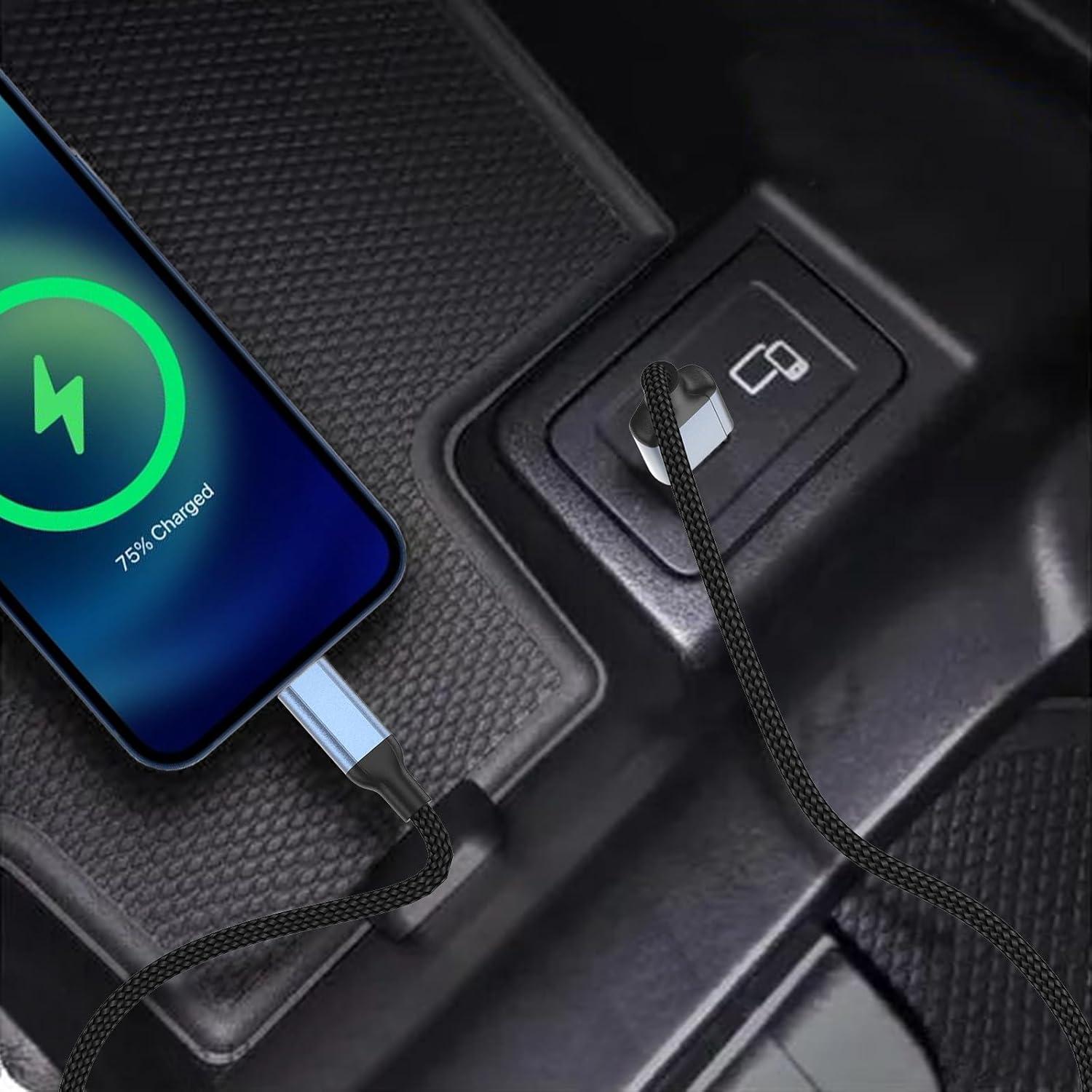 Cable de Carga Rápida USB A a Lightning 15 cm MFi - 2 Paquetes