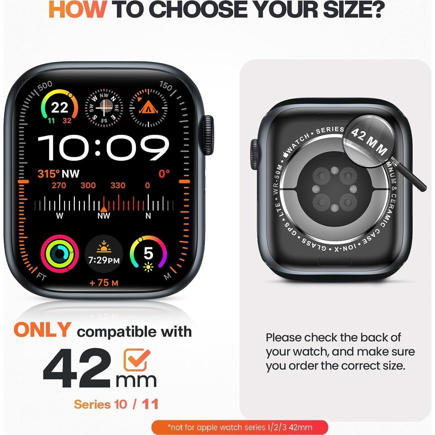 Funda Bumper de Aluminio Goton para Apple Watch 42mm Negra