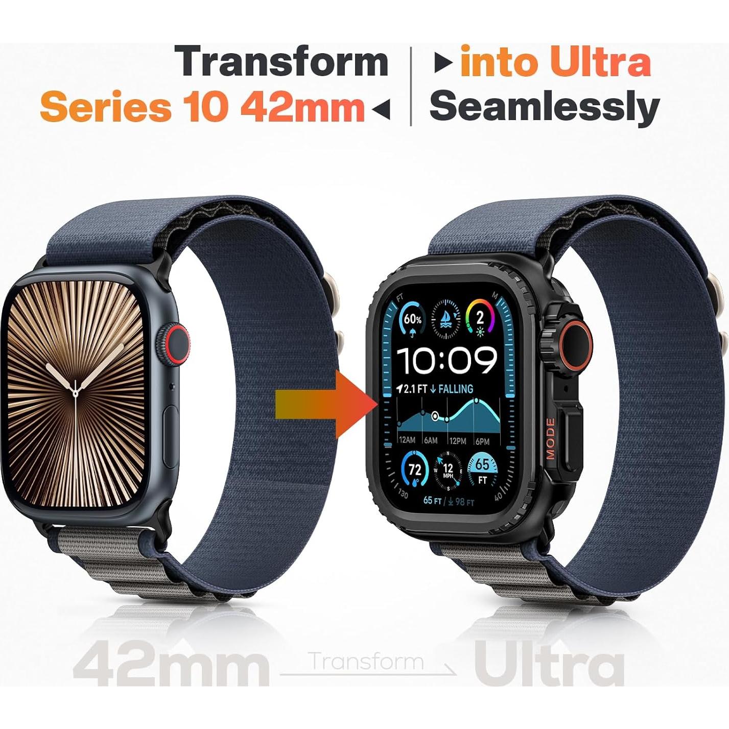 Funda Bumper de Aluminio Goton para Apple Watch 42mm Negra