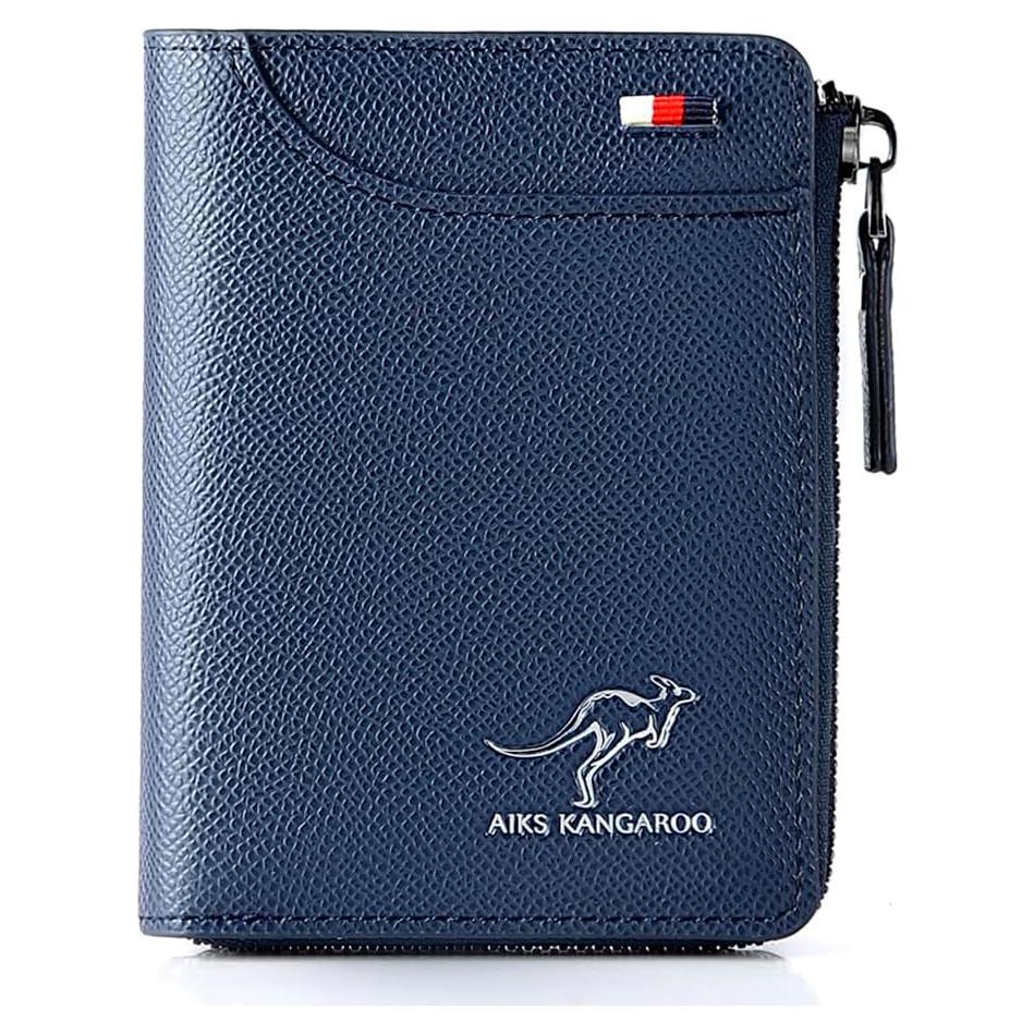 Billetera para hombres JIANK con bloqueo RFID y cremallera