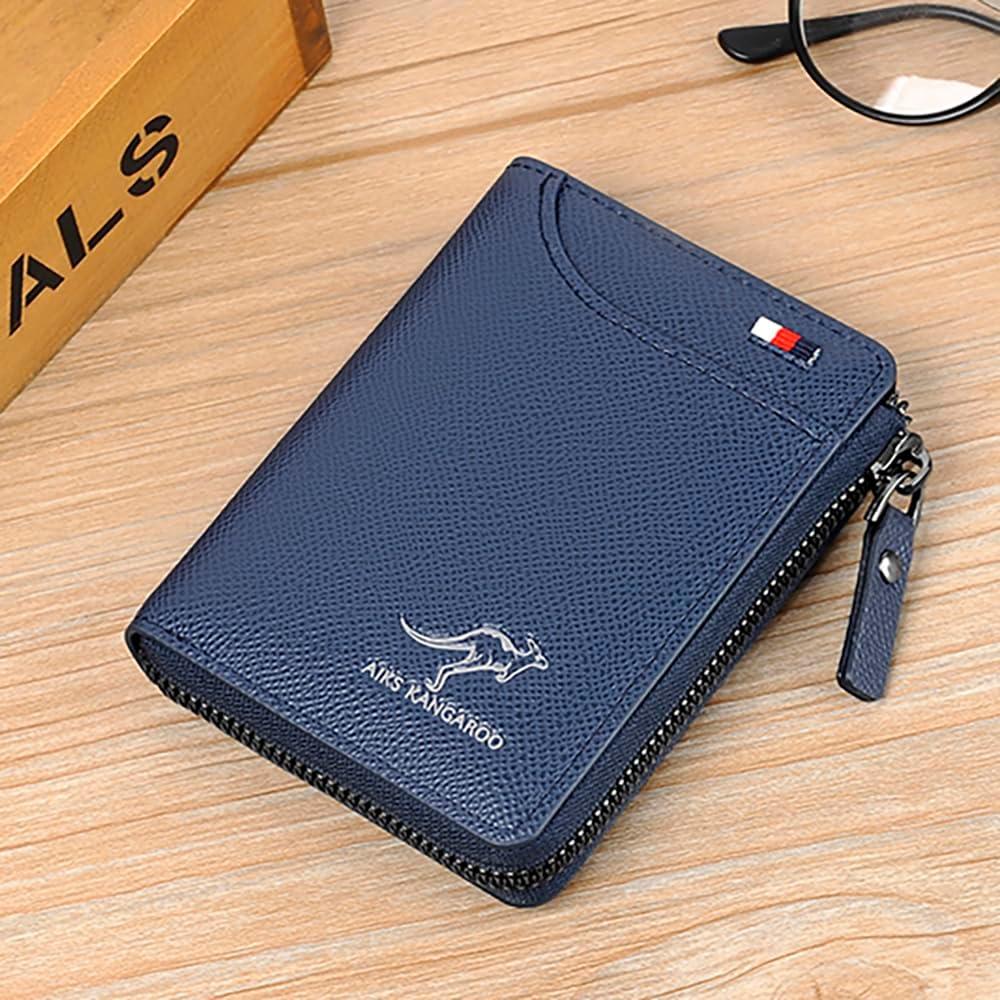 Billetera para hombres JIANK con bloqueo RFID y cremallera