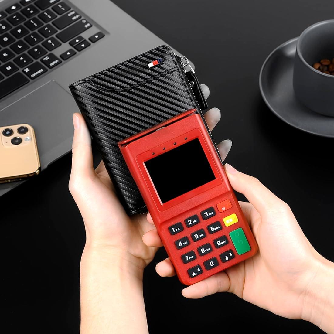 Billetera para hombres JIANK con bloqueo RFID y cremallera