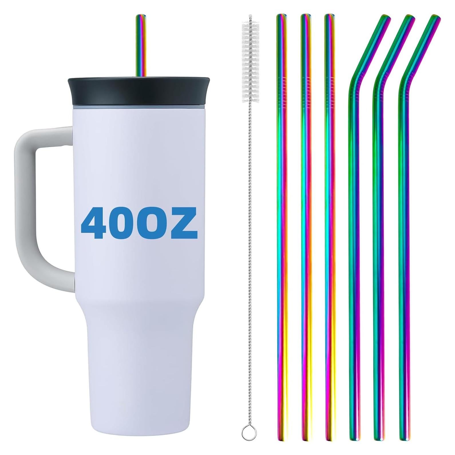 Popotes de Acero Inoxidable Taladad para Owala 40oz - 6 Piezas