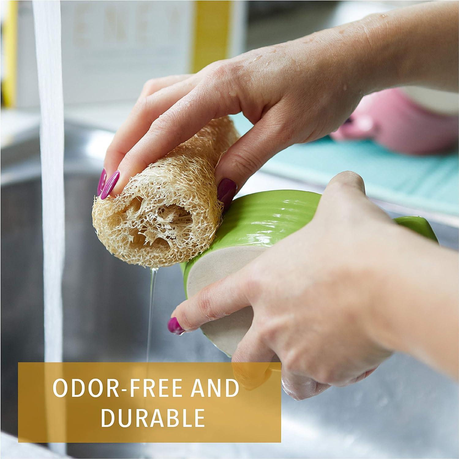 Esponjas de Cocina Ecológicas ENEY | 100% Biodegradables | Paquete de 4