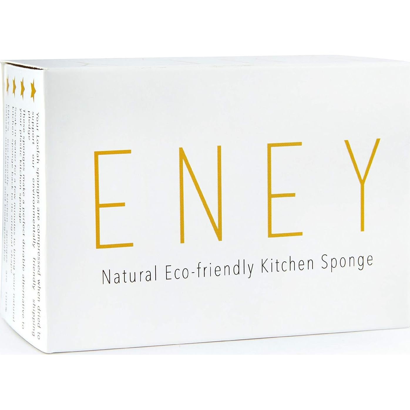 Esponjas de Cocina Ecológicas ENEY | 100% Biodegradables | Paquete de 4