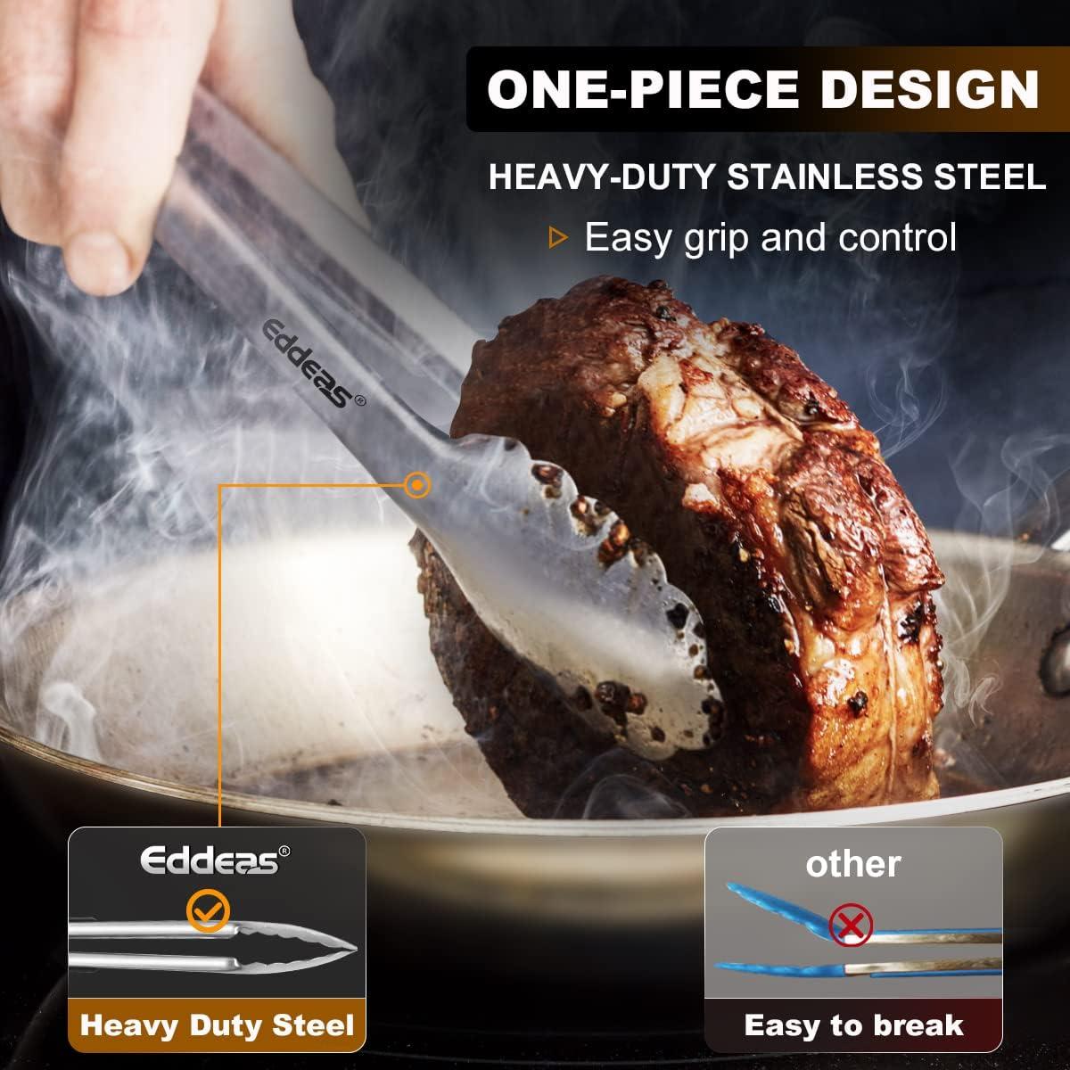 Pinzas de Cocina Eddeas Acero Inoxidable 3 Pcs 17.78-30.48 cm