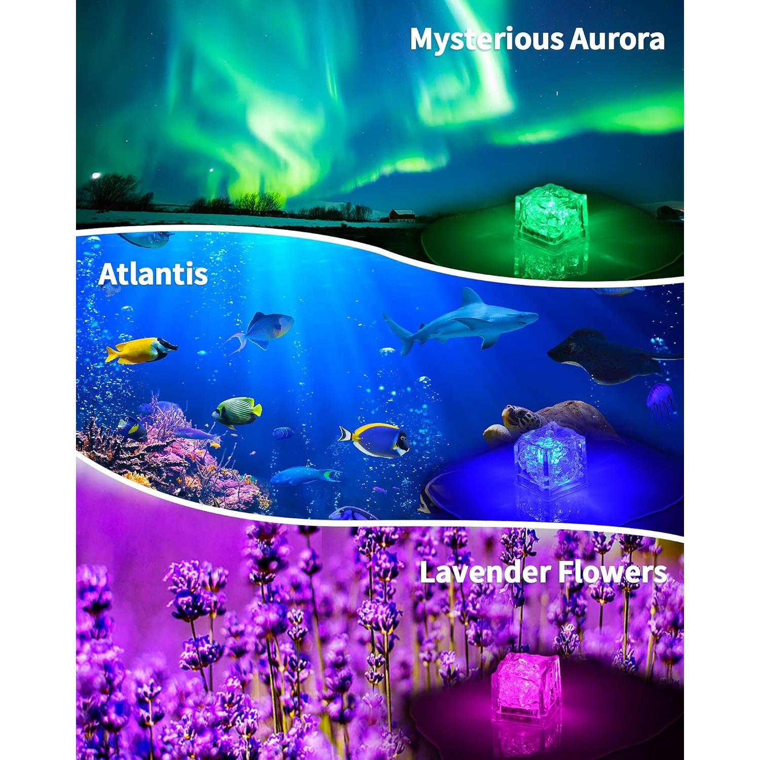 Set de 6 Bombas de Baño Iluminadas SHARLOVY 120g Aromas Naturales