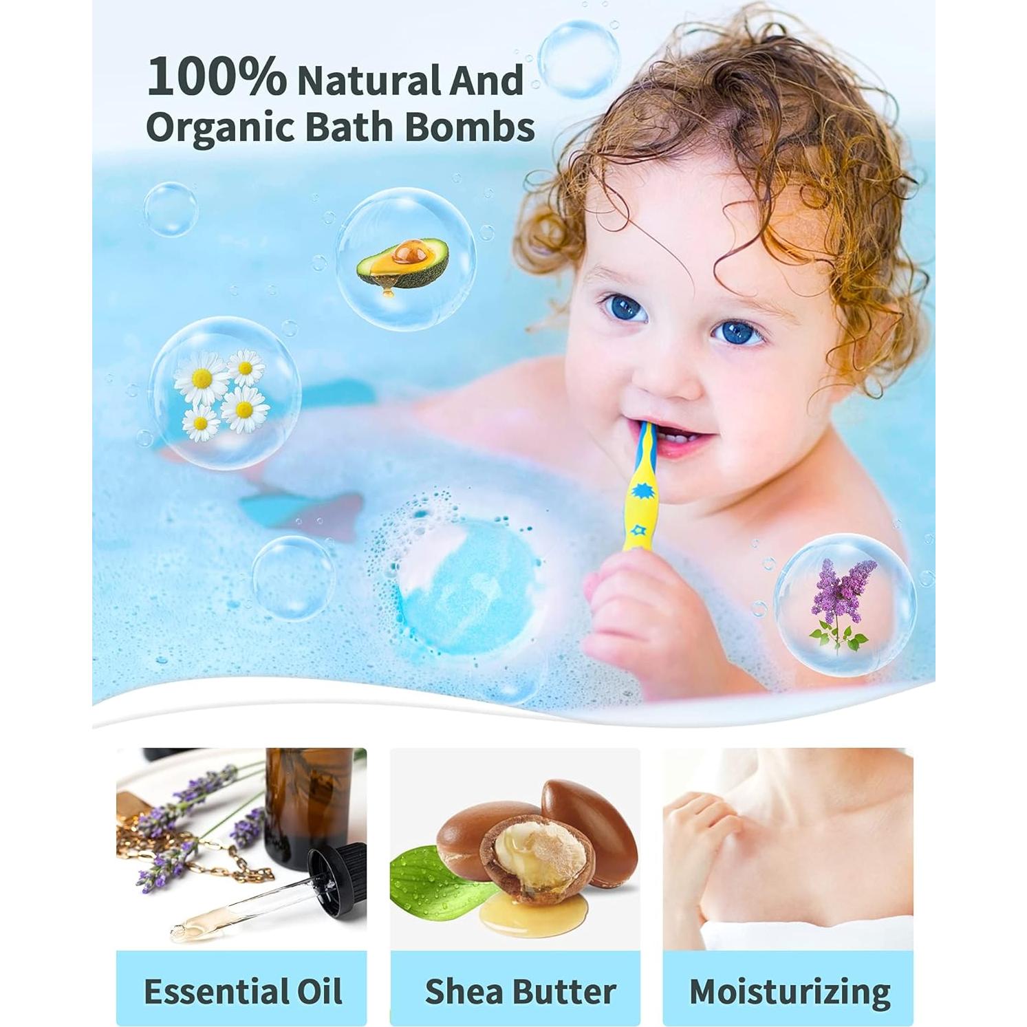 Set de 6 Bombas de Baño Iluminadas SHARLOVY 120g Aromas Naturales