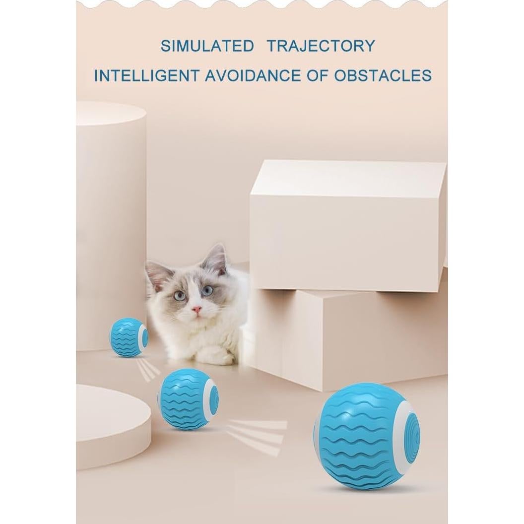 Bola Interactiva para Gatos Shenzhen Yige Azul LED Recargable