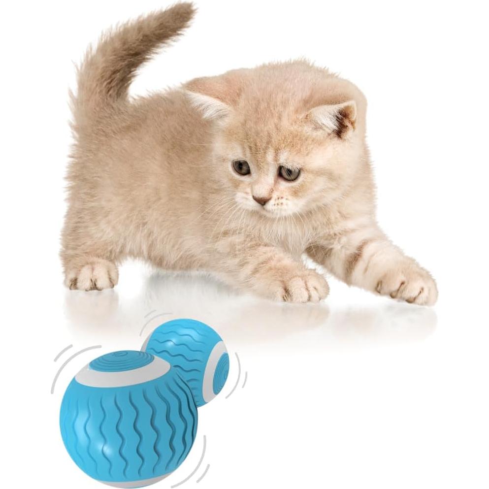 Bola Interactiva para Gatos Shenzhen Yige Azul LED Recargable