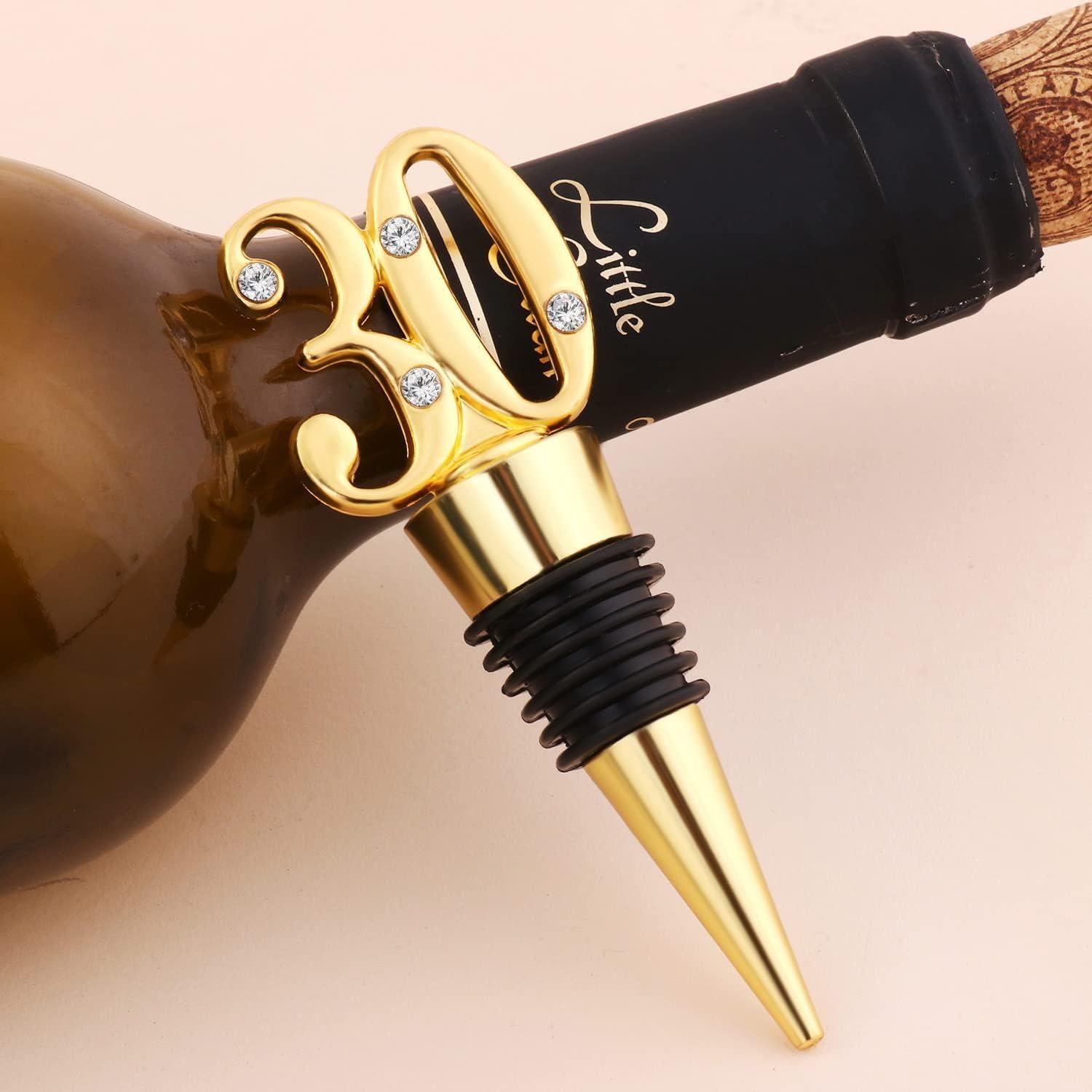 Paquete de 12 Tapones de Vino VIDACONTIGO Negro 30 para Fiesta