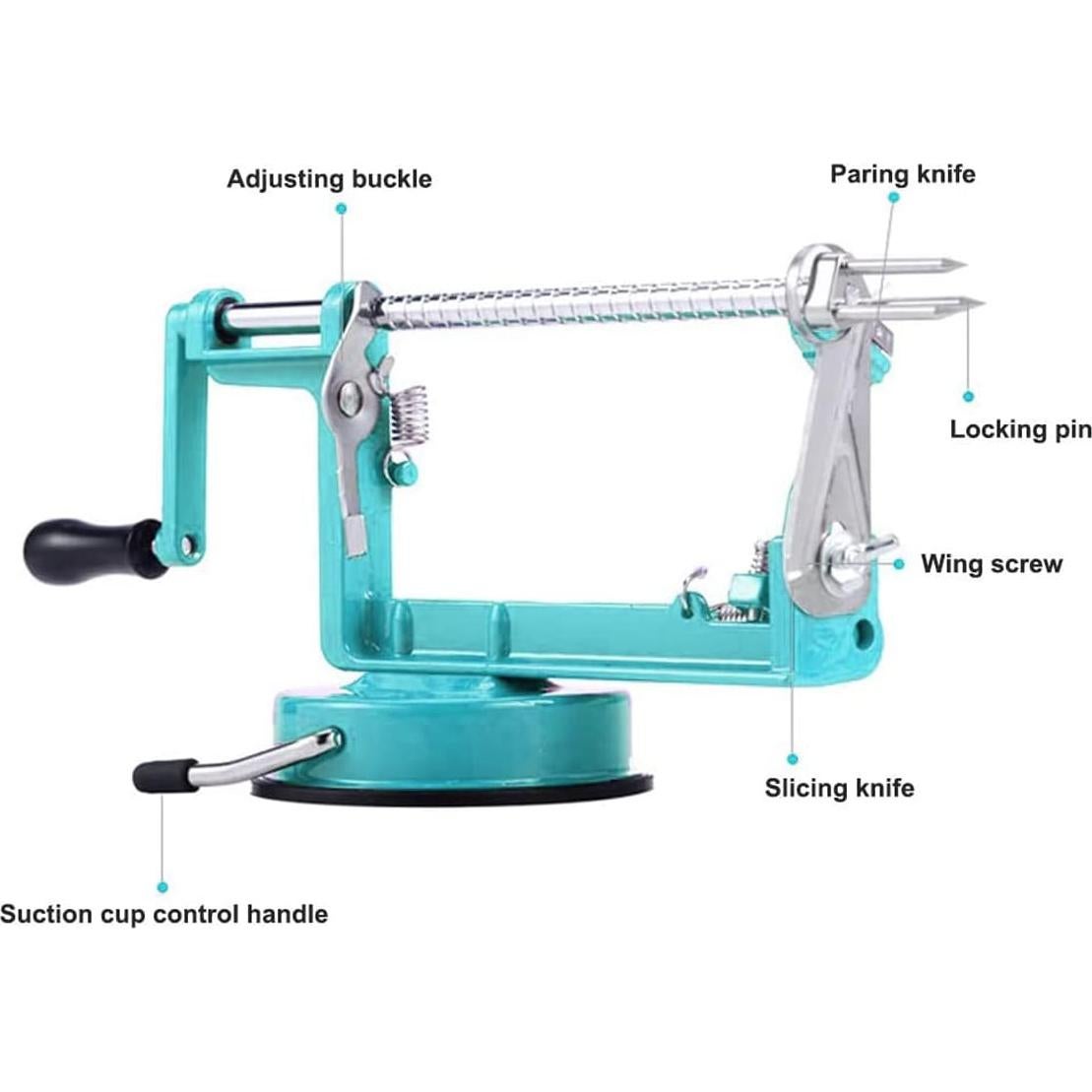 Pelador de Manzanas 3 en 1 TATIDA con Cuchillas de Acero Inoxidable