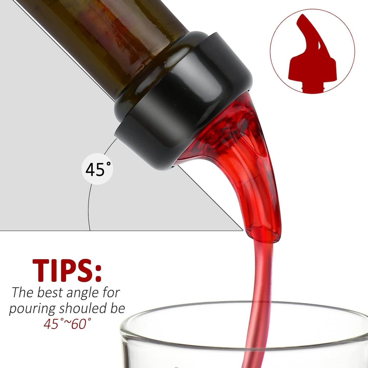 Vertedor Automático Medido NFFIBDH 1.5oz (45ml) Paquete de 4