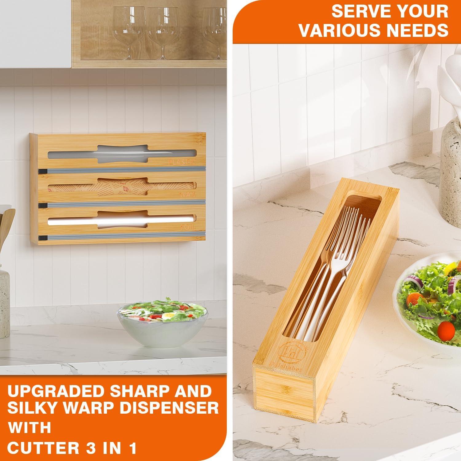 Organizador de Cocina 9 en 1 DALSHABET de Bambú Beige