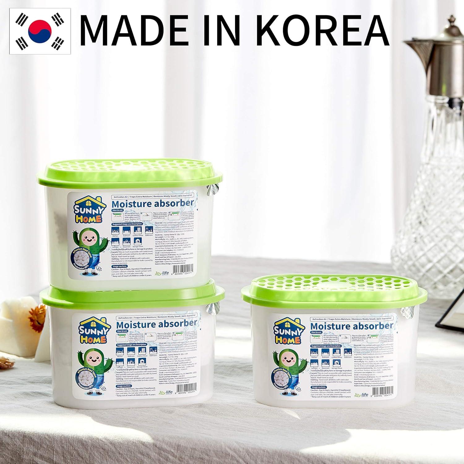 Absorbentes de Humedad Sunny Home SHMA, Paquete de 3, 525ml