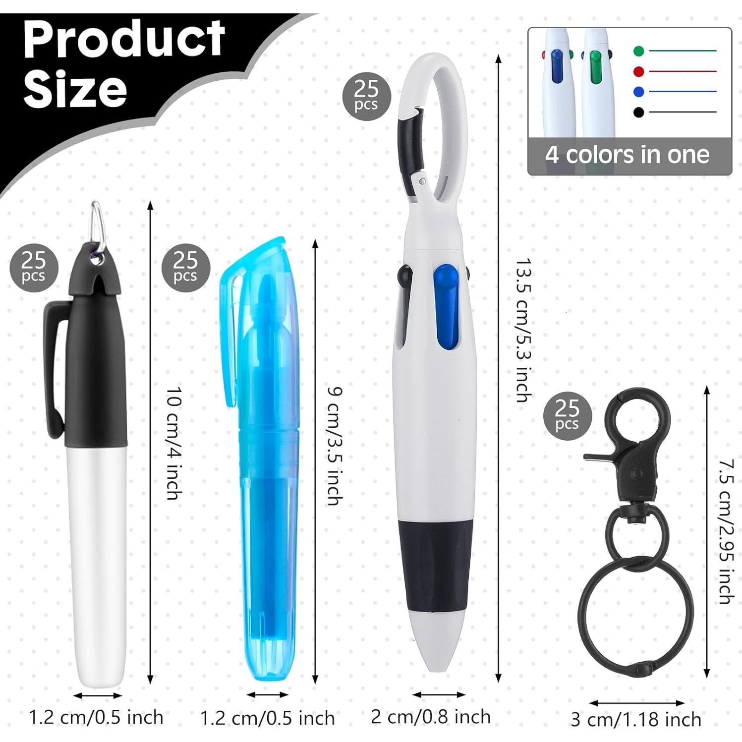 Set de 25 Bolígrafos y Resaltadores Sherr para Enfermería