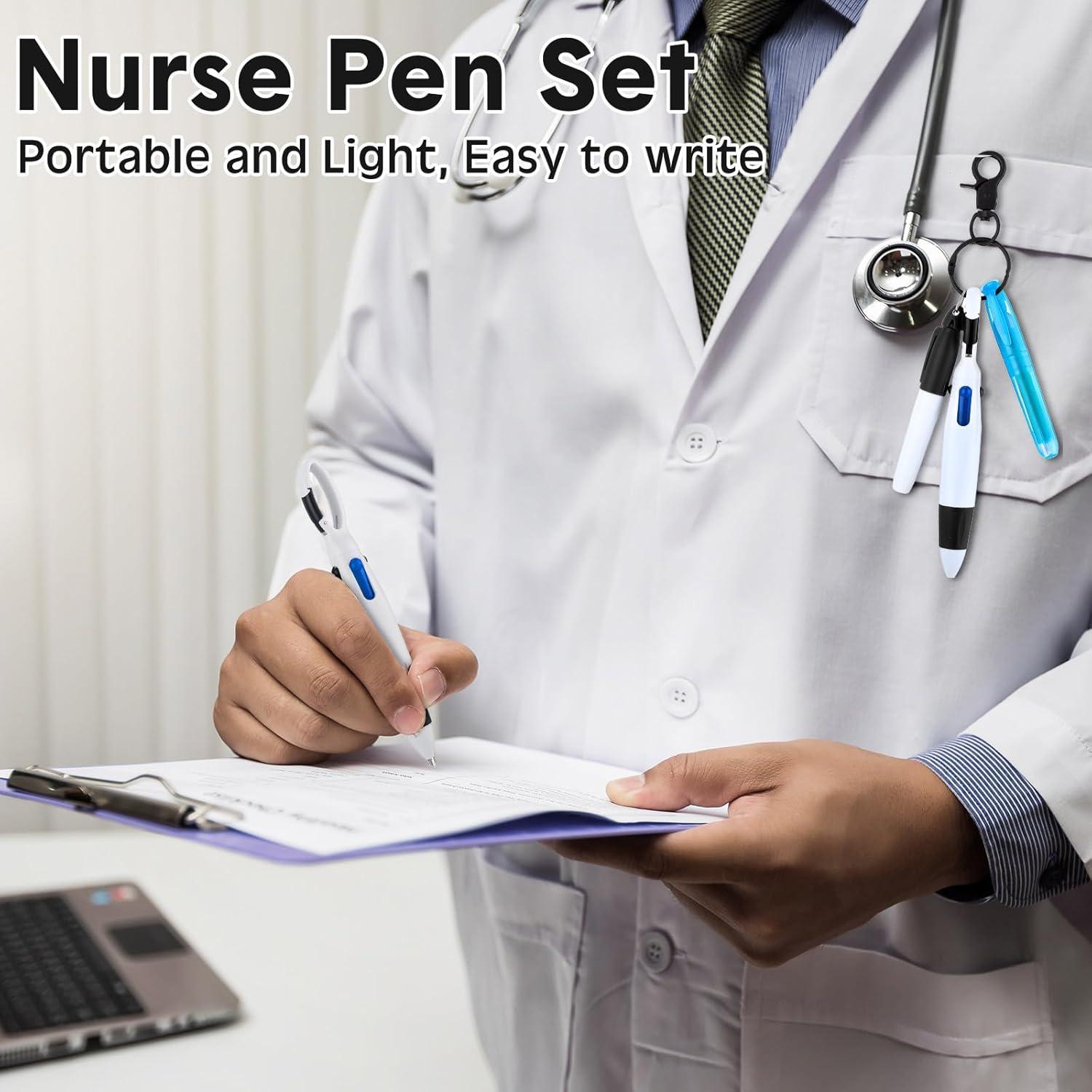 Set de 25 Bolígrafos y Resaltadores Sherr para Enfermería