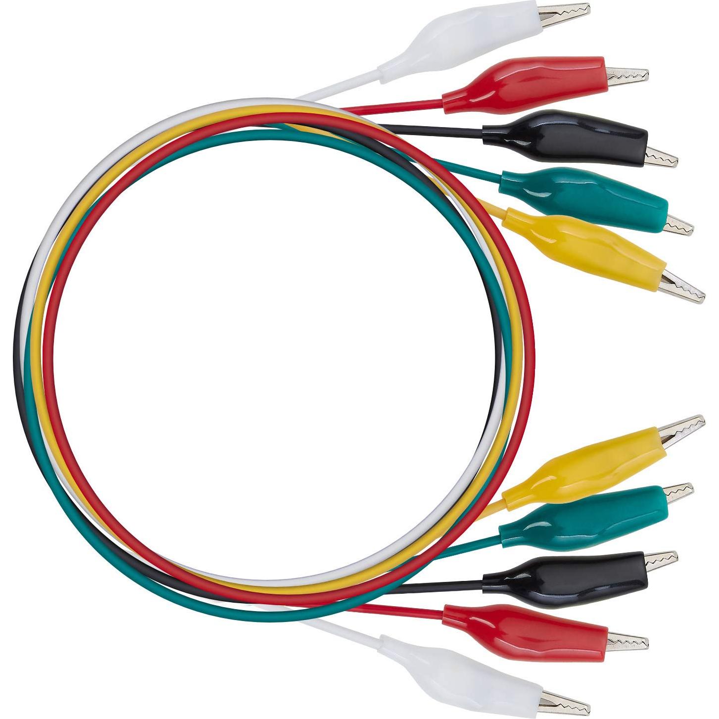 Juego de Cables de Prueba WGGE WG-026 10 Piezas 5 Colores 52 cm